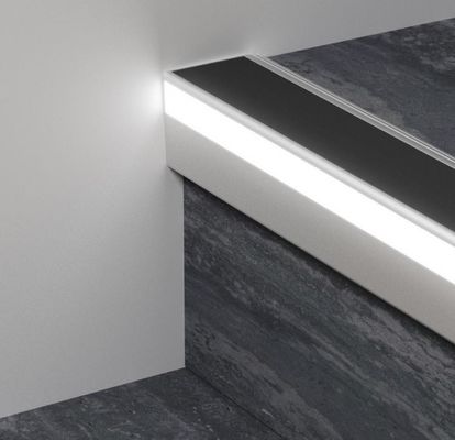 لمحات LED الألومنيوم المضادة للانزلاق درج