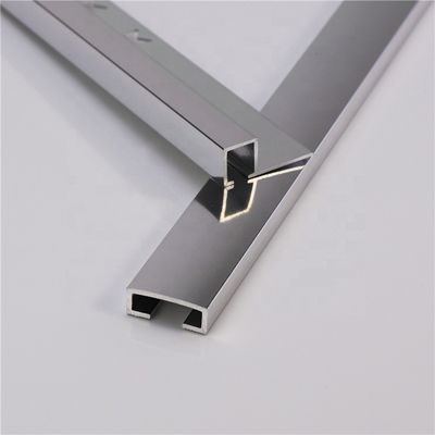 25mm الألومنيوم بلاط تقليم مصقول الألومنيوم بلاط الزاوية تقليم