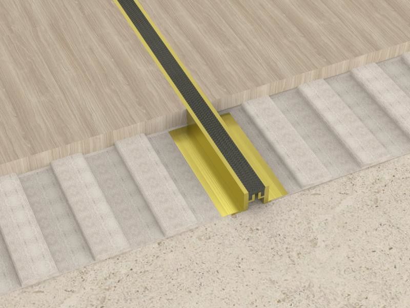 2.5cm الألومنيوم حركة مشتركة الرئيسية ديكور المعادن حافة الأرضيات الشخصية