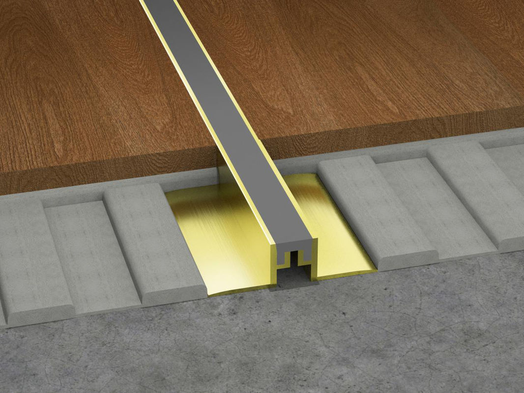 2.5cm الألومنيوم حركة مشتركة الرئيسية ديكور المعادن حافة الأرضيات الشخصية