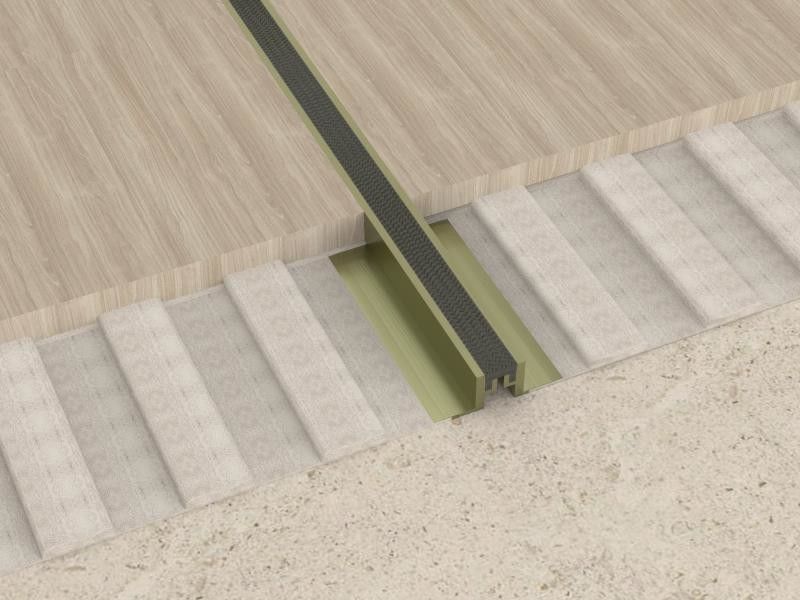 2.5cm الألومنيوم حركة مشتركة الرئيسية ديكور المعادن حافة الأرضيات الشخصية