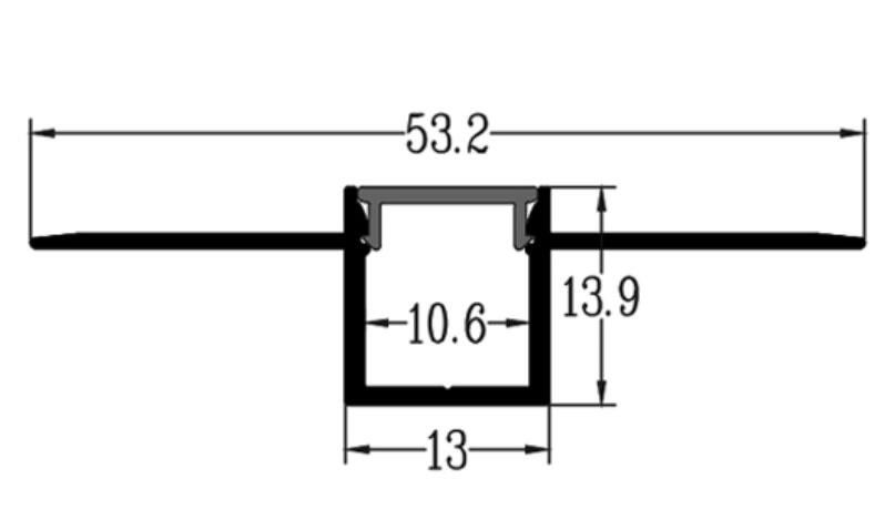 لمحات LED الألومنيوم الديكور مكتب