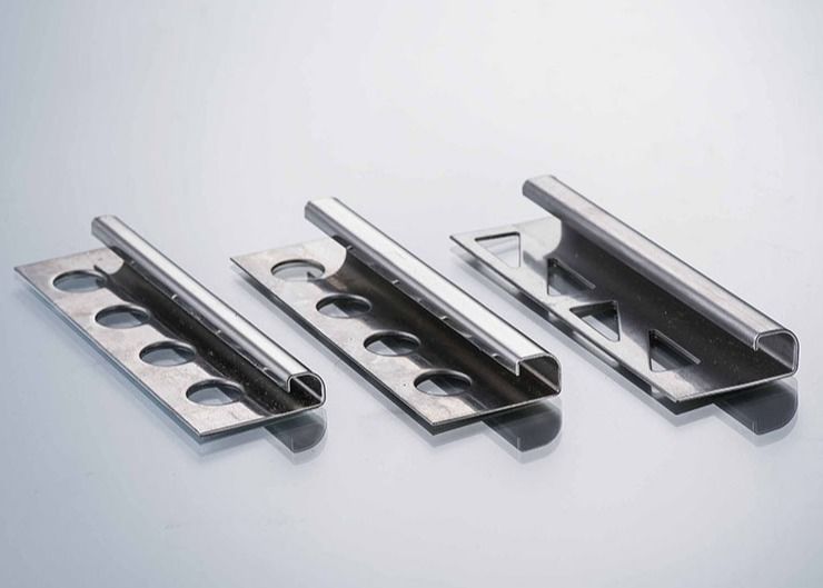 TUV 10mm Brushed Stainless Steel Corner Trim Stainless Steel Skirt Board Line