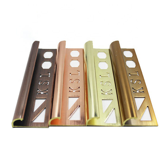 Corrosion Resistant Durable Brass Transition Strip Quarter Round Edge Tile Trim