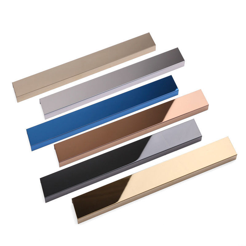 U Shape Stainless Steel Tile Trim For Wall And Ceiling Decoration