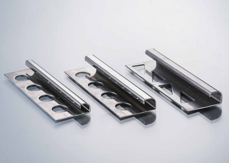 TUV 10mm Brushed Stainless Steel Corner Trim Stainless Steel Skirt Board Line