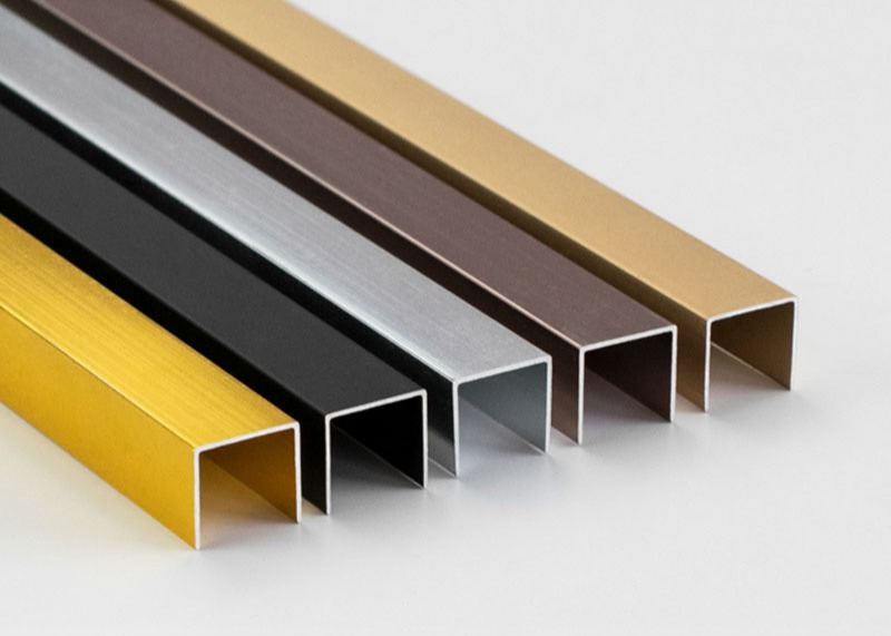 Aluminum Extrusion Profile Key Features And Surface Treatment Ceramic Tile Edge Trim Strips
