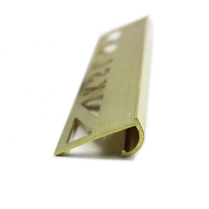 Corrosion Resistant Durable Brass Transition Strip Quarter Round Edge Tile Trim